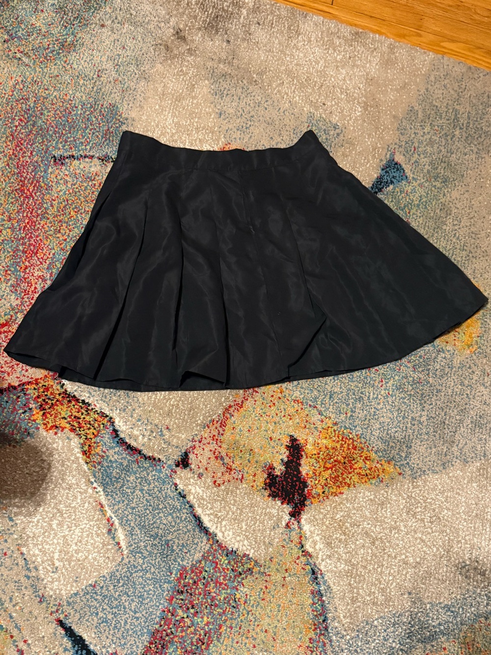 Classic Black Pleated Skirt Women's Dress Skirt Large 18” long